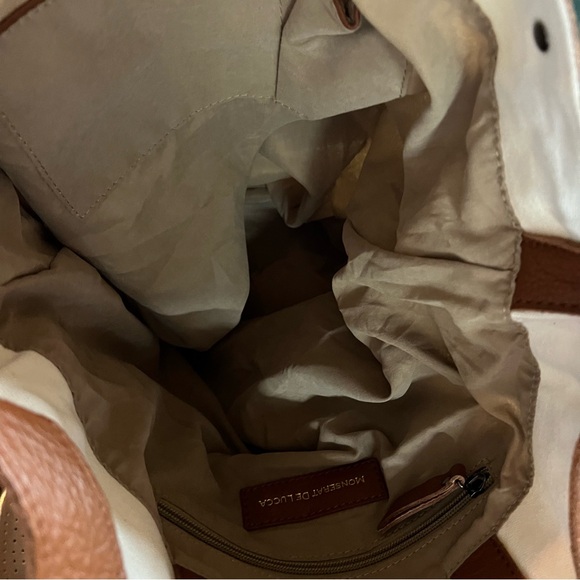 MONSERAT DE LUCCA Instructional Tote in Canvas and Leather - Picture 3 of 11